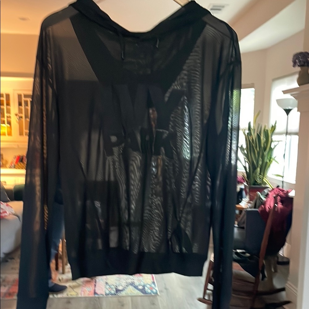IVY PARK Sheer Black Hoodie